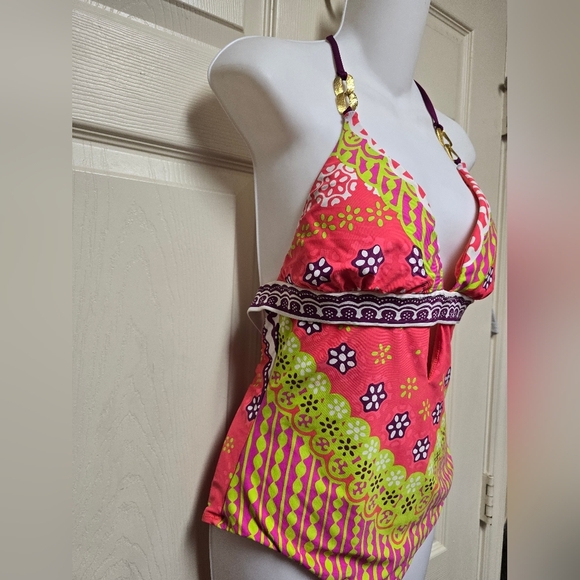 Trina Turk Seychelles One-Piece in Papaya Size 12 - Picture 7 of 17